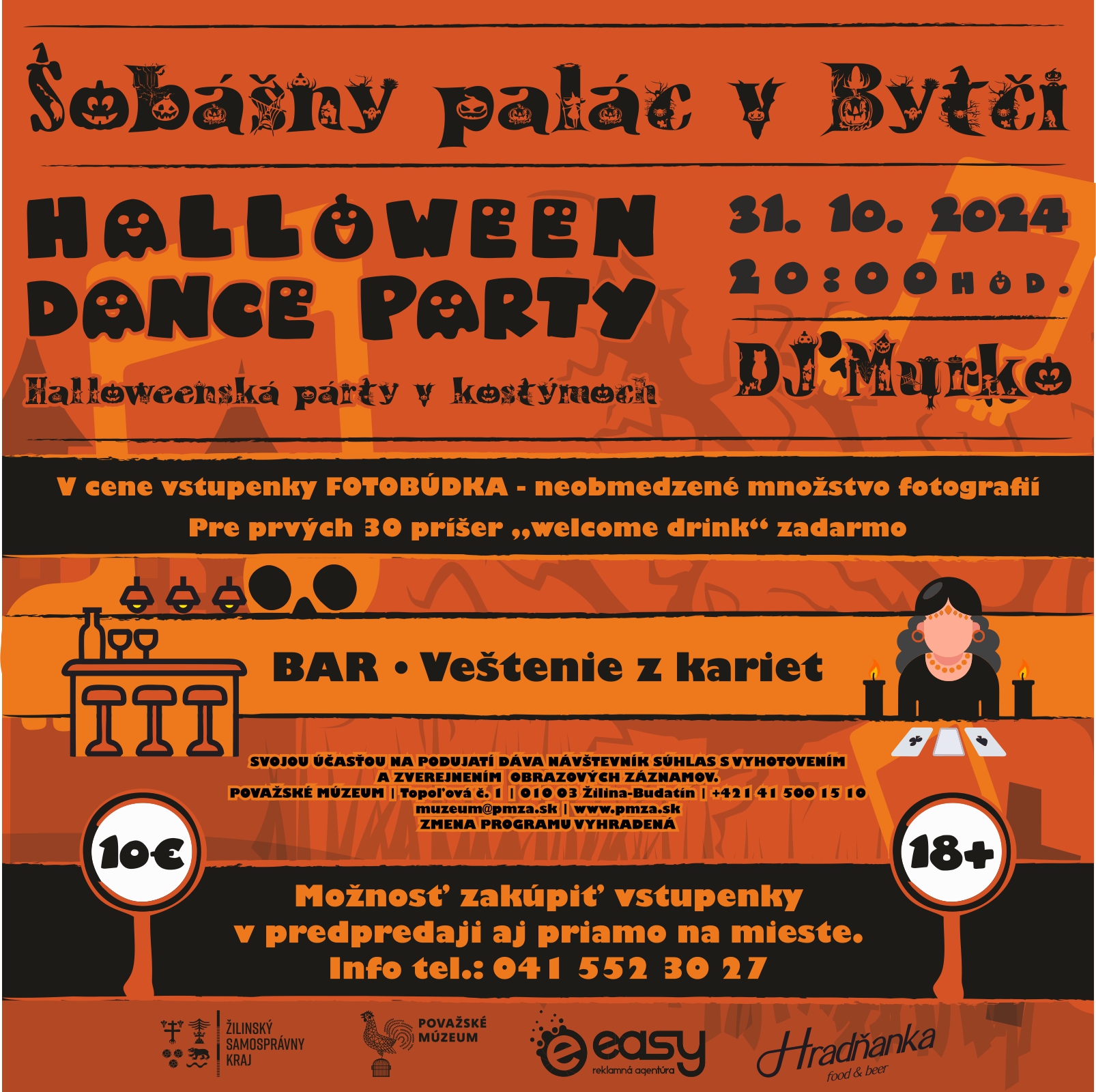 Halloween dance party / Halloweenska párty v kostýmoch