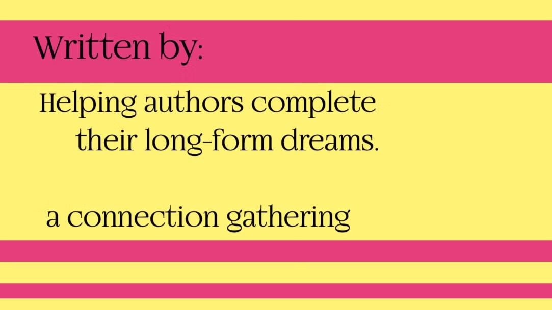 Written By, Author Gathering