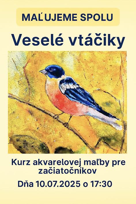 Veselé Vtáčiky - malujeme spolu