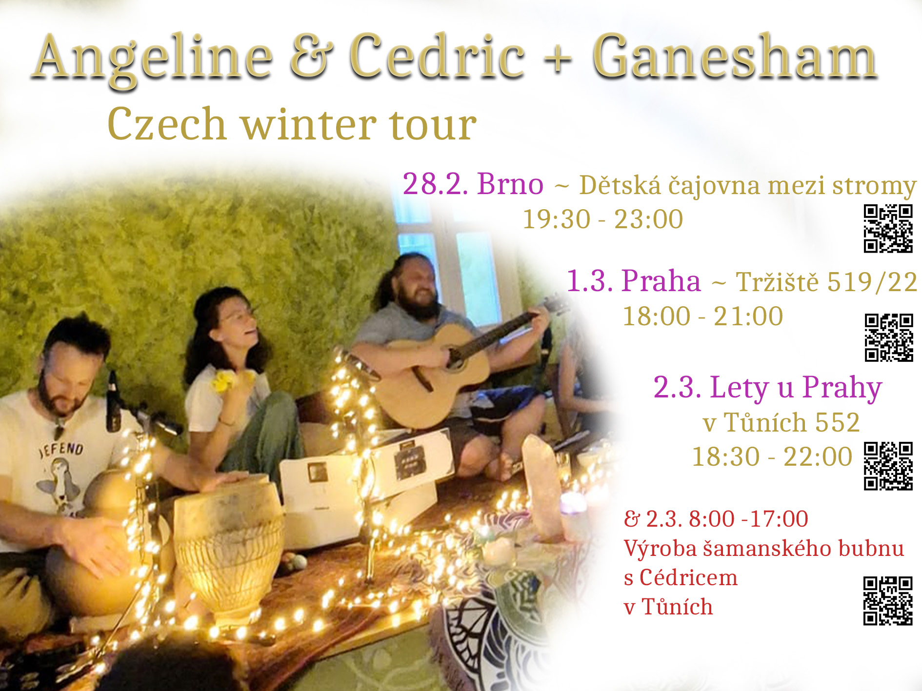 Ganesham & Angeline & Cedric ~ Heartfull Joy ~ Brno