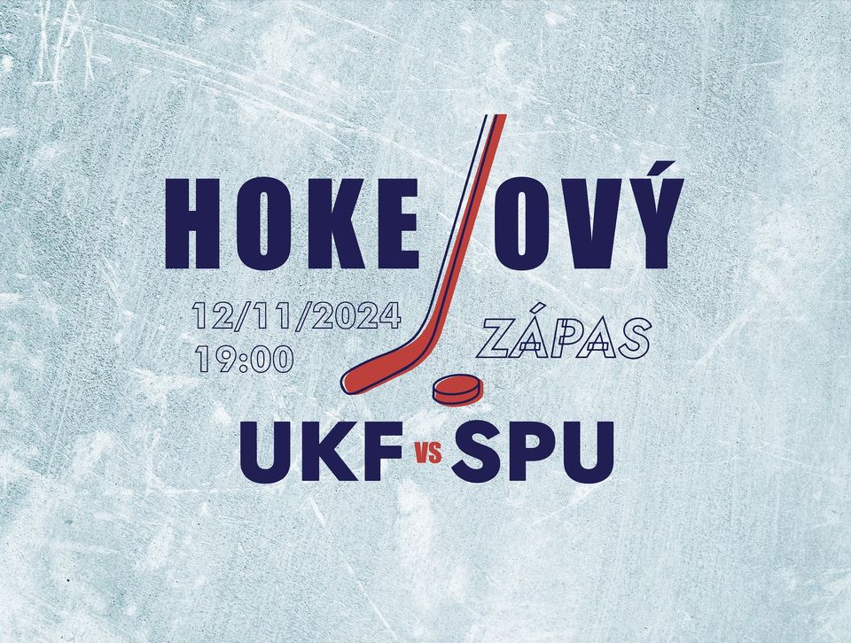 Hokejový zápas UKF vs SPU