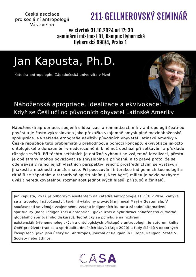 211. Gellnerovský seminář s Janem Kapustou
