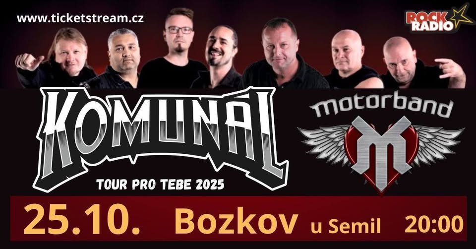 Komunál & Motorband - Bozkov - Podzimní Tour 2025