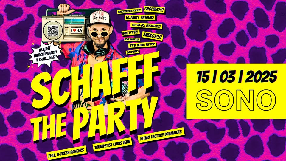 SCHAFFF THE PARTY // live trumpetist, drummers, dancers @SONO