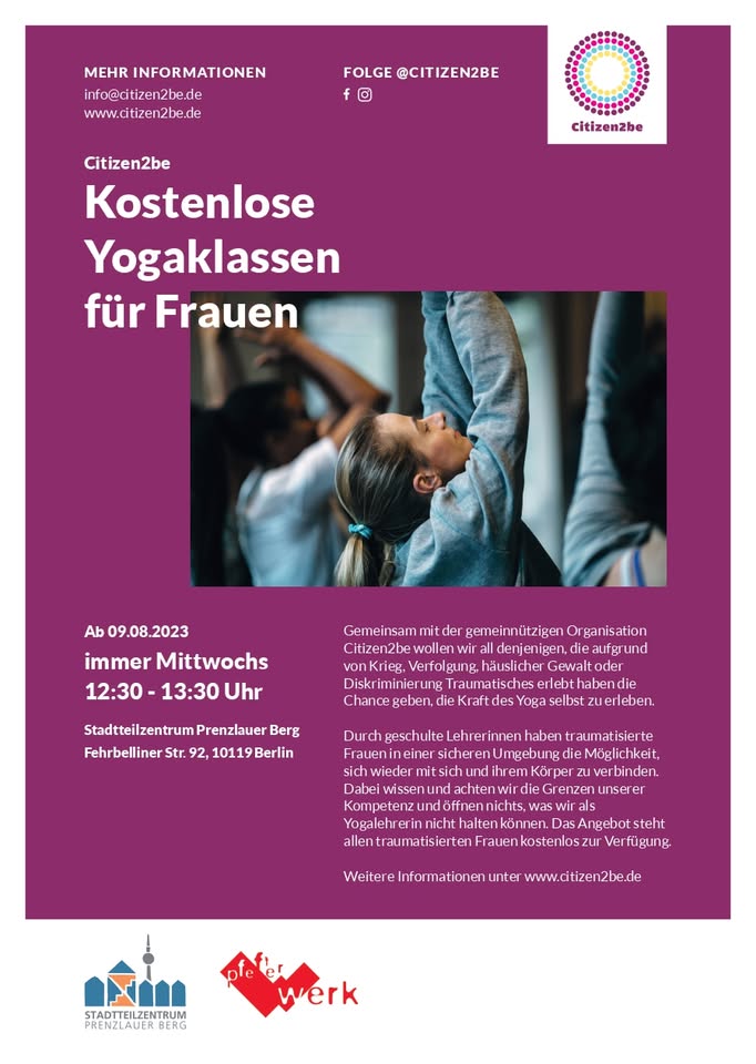 Kostenlose traumasensible Yoga für Frauen