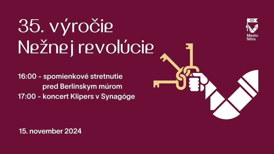 35. výročie Nežnej revolúcie: Spomienkové stretnutie + koncert Klipers