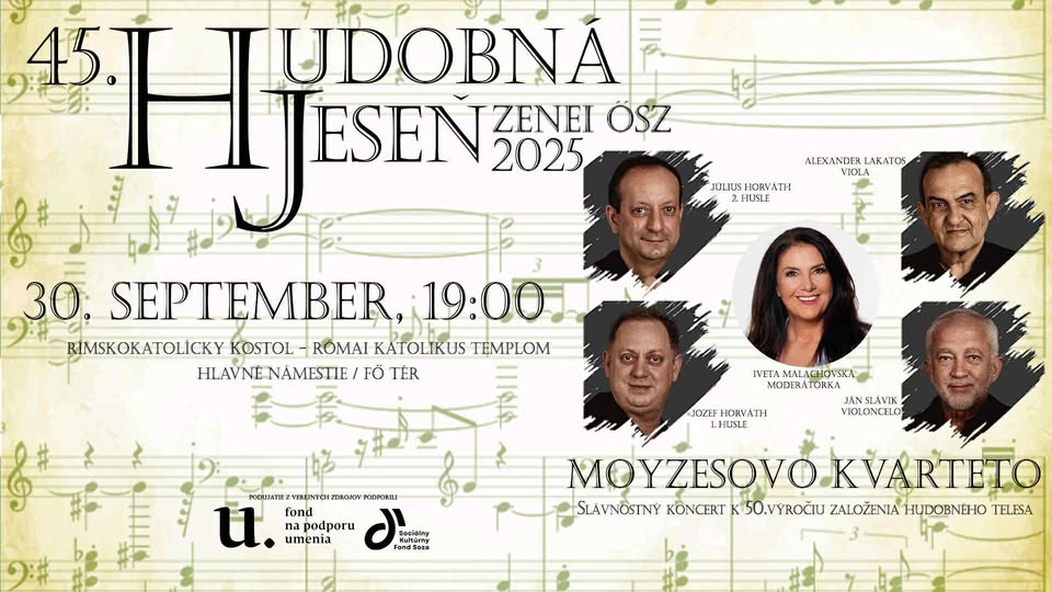Moyzesovo kvarteto – jubilejný koncert