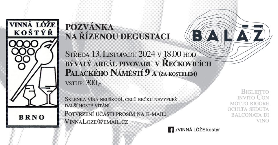 Řízená degustace Vinařství Baláž
