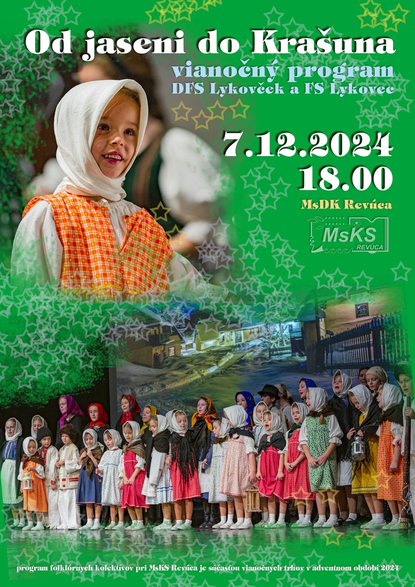 Folklórne predstavenie DFS Lykovček a FS Lykovec
