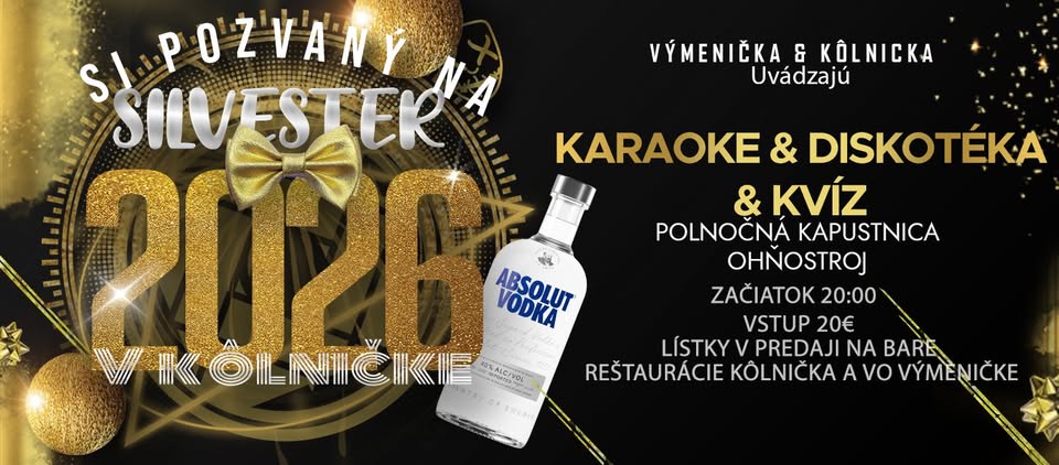 🎆 SILVESTER a nový rok 2026 v Kôlničke! 🎆