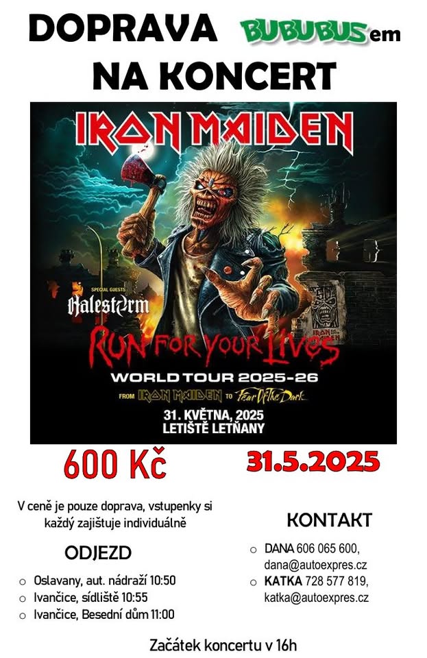 Doprava na Iron Maiden