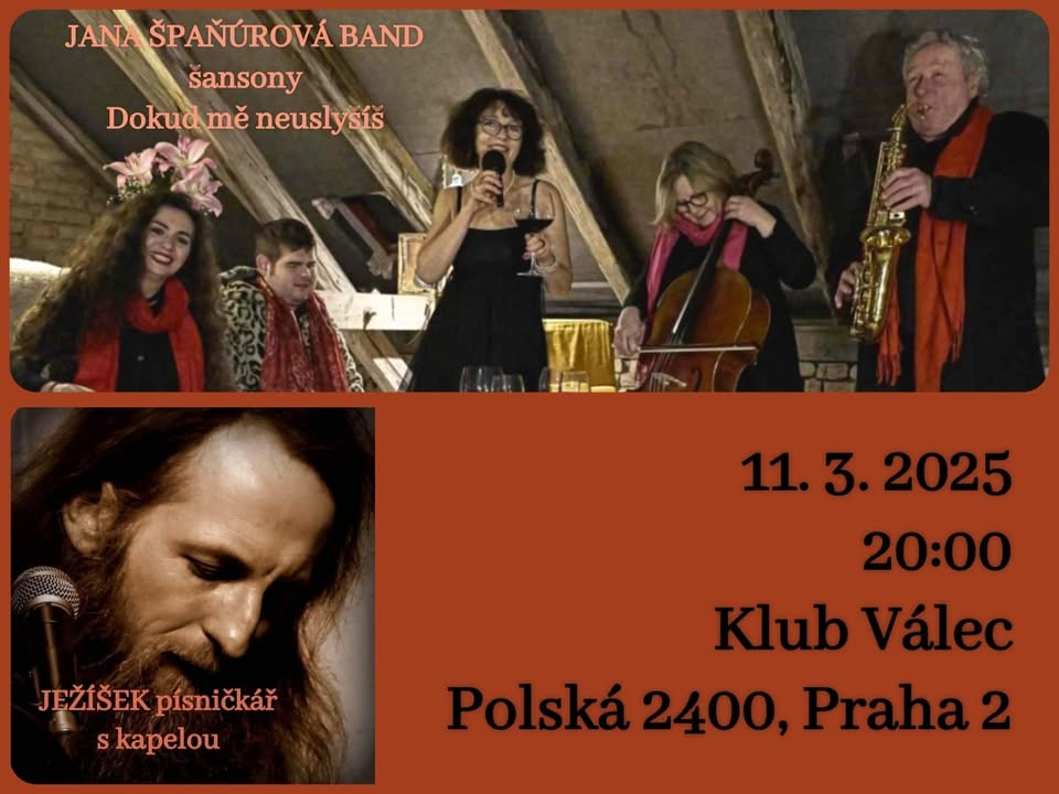 Ježíšek s kapelou a Jana Špaňúrová band ve Válci