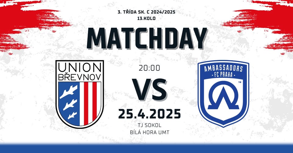 SK Union Břevnov - Ambassadors FC Praha