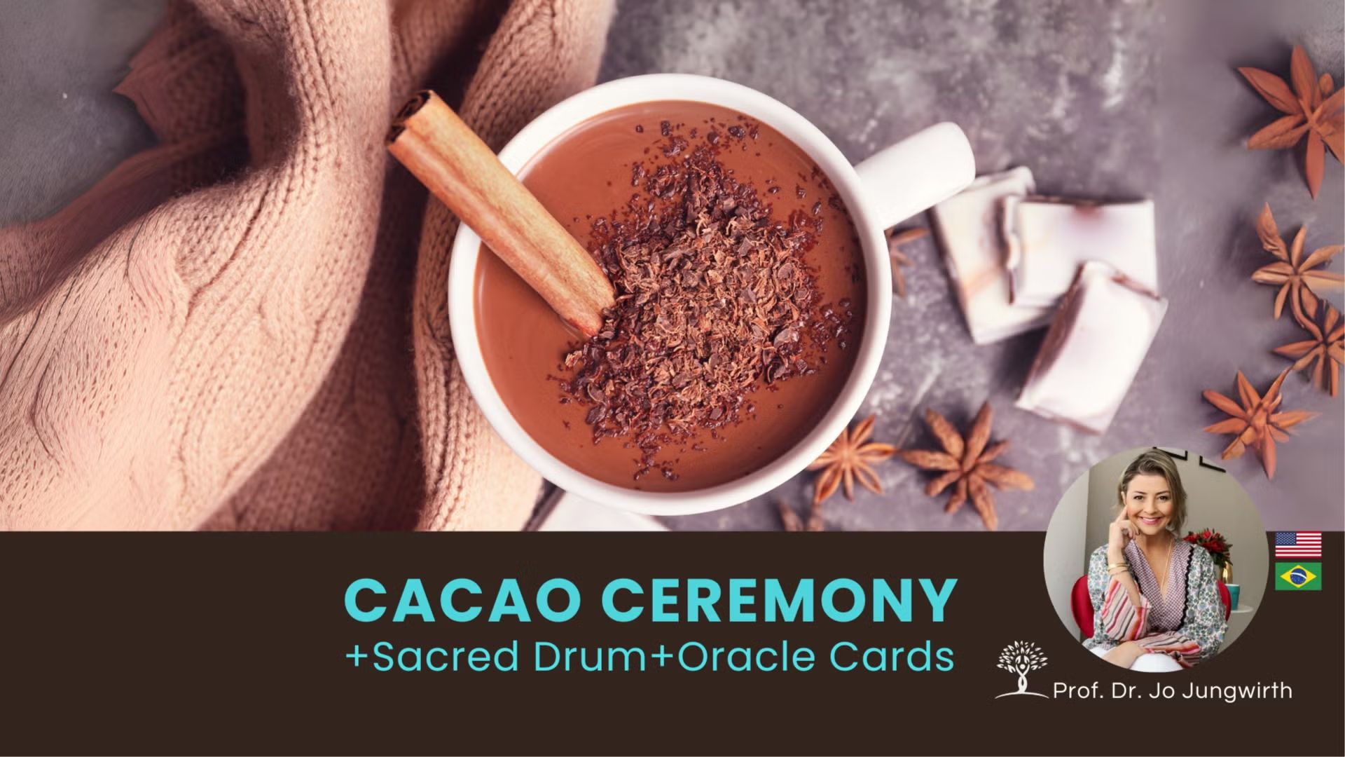 Cacao & Drum Ceremony with Oracle Cards - ENGLISH - April 29