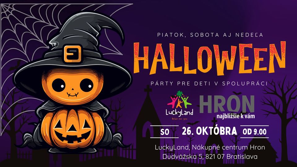 Halloween v LuckyLande v Nákupnom centre Hron