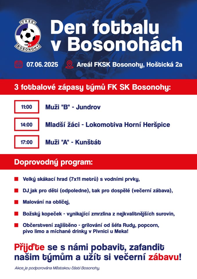 Den fotbalu v Bosonohách