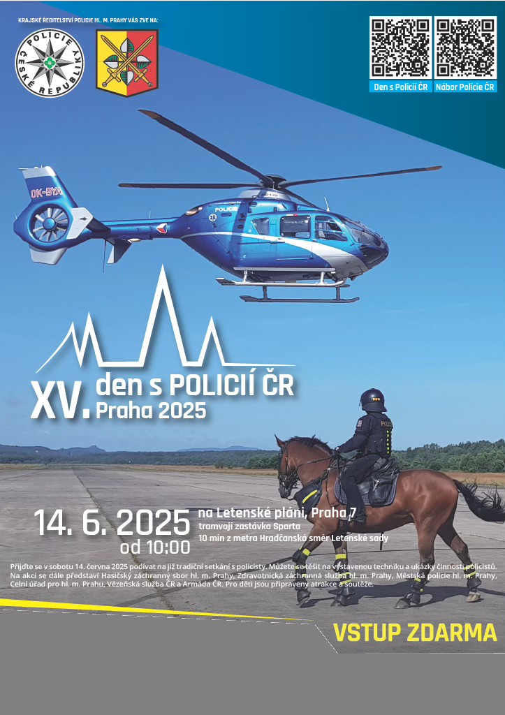Den s POLICIÍ ČR Praha 2025 - Praha, letenská pláň