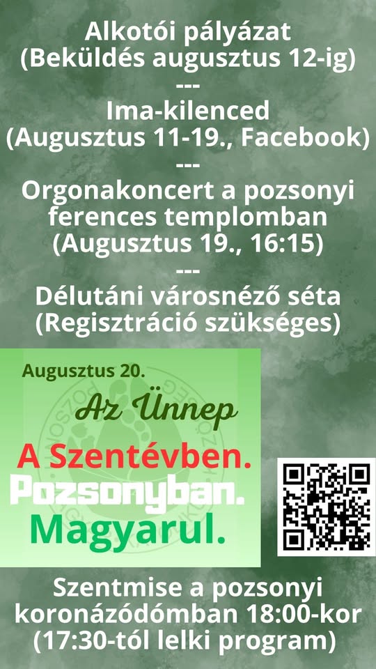 Szent István király pozsonyi ünnepe a Szentévben
