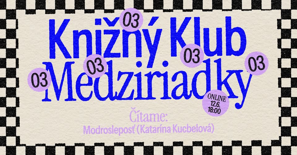 Knižný klub Medziriadky - Modrosleposť