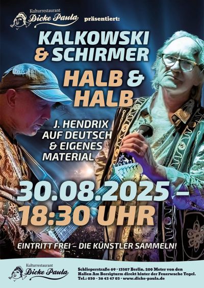 Kalkowski & Schirmer | Halb & Halb – Jimi Hendrix auf deutsch & Eigenes Material