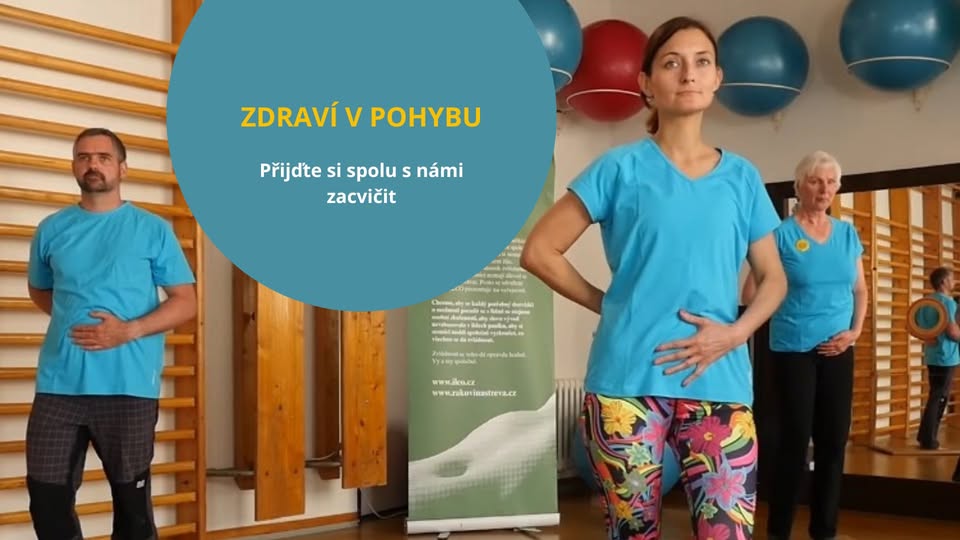Novoroční cvičení podle videa Zdraví v pohybu
