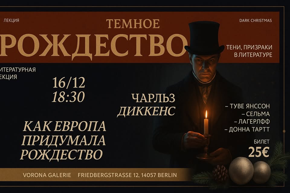 Лекция «Темное Рождество: тени, призраки и свет в литературе»