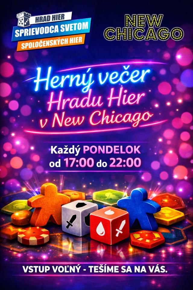 Herný večer Hradu Hier v New Chicago