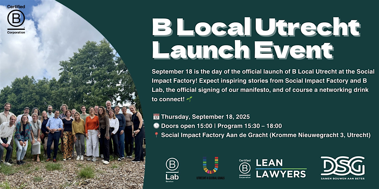 B Local Utrecht Launch Event