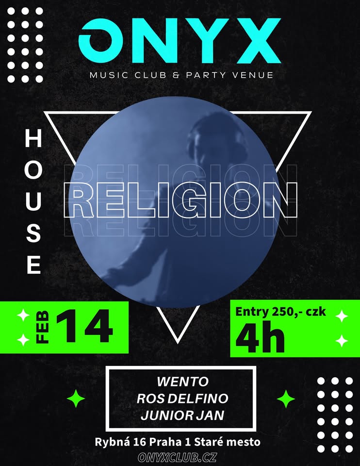 HOUSE RELIGION RESIDENT AFTER PARTY BY WENTO