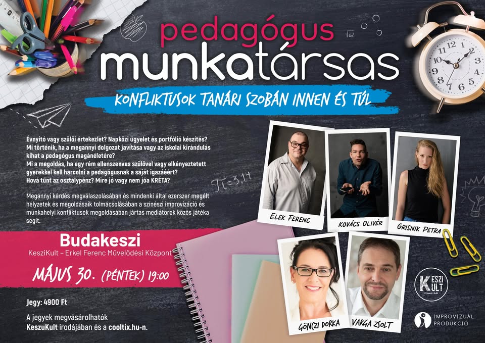 PEDAGÓGUS MUNKATÁRSAS – Konfliktusok tanári szobában innen és túl