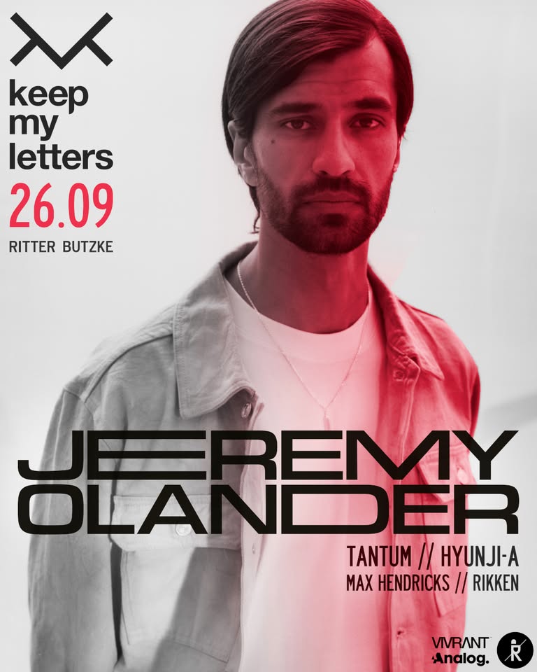 Keep My Letters w/ Jeremy Olander @ Ritter Butzke