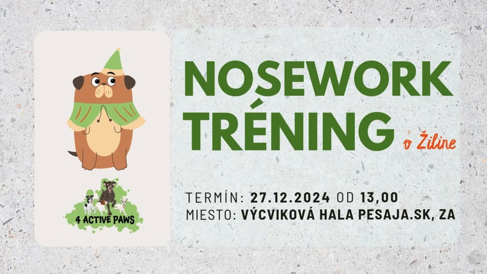 4AP NOSEWORK TRÉNING V ŽILINE