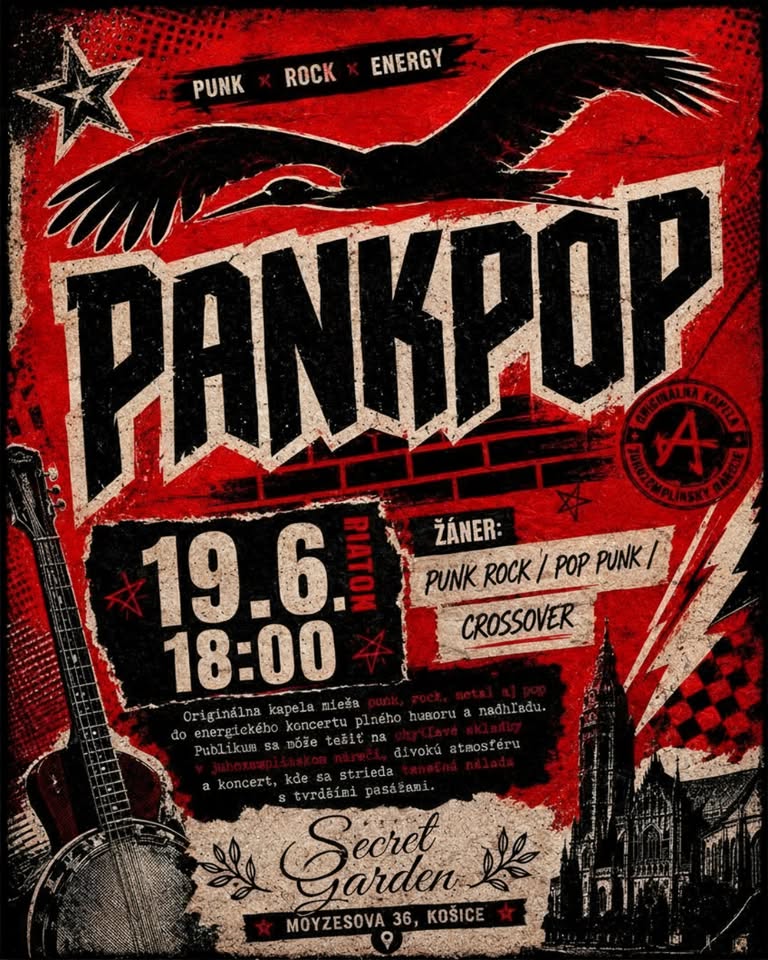 Koncert Pankpop v Košiciach