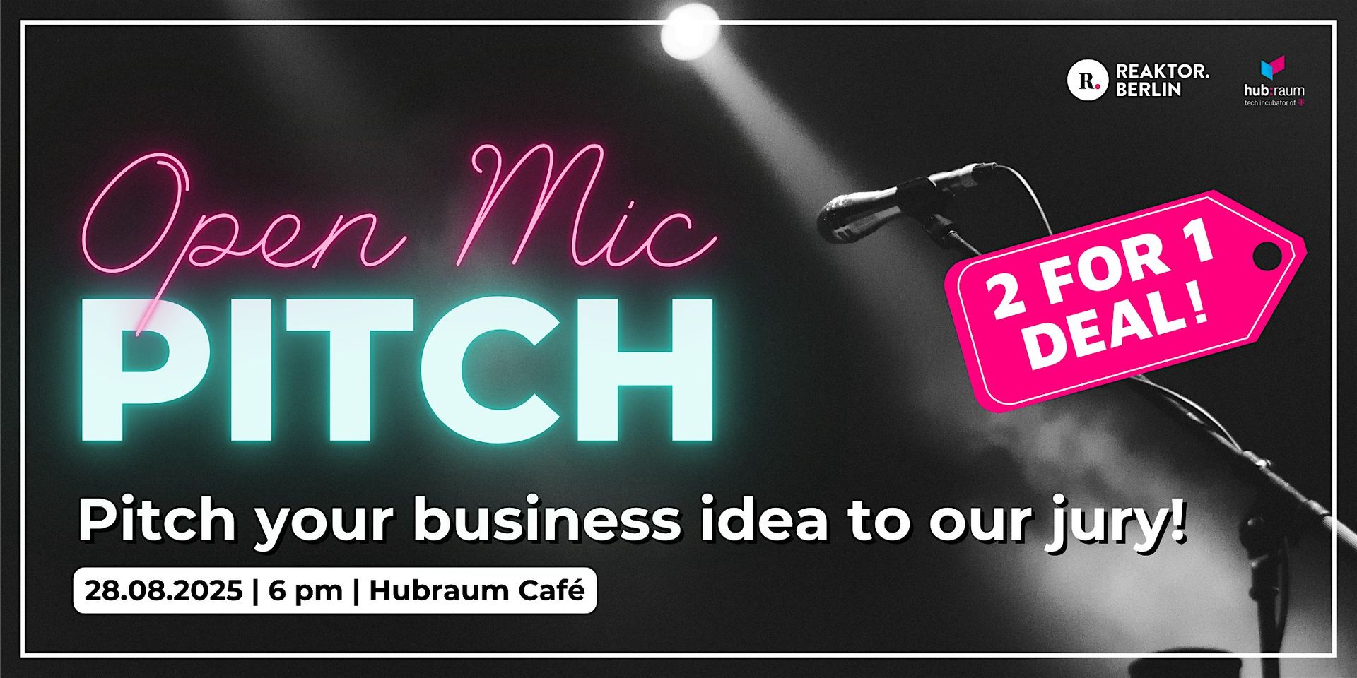 Open Mic Pitch by Reaktor.Berlin - Be Prepared for Batch 9!