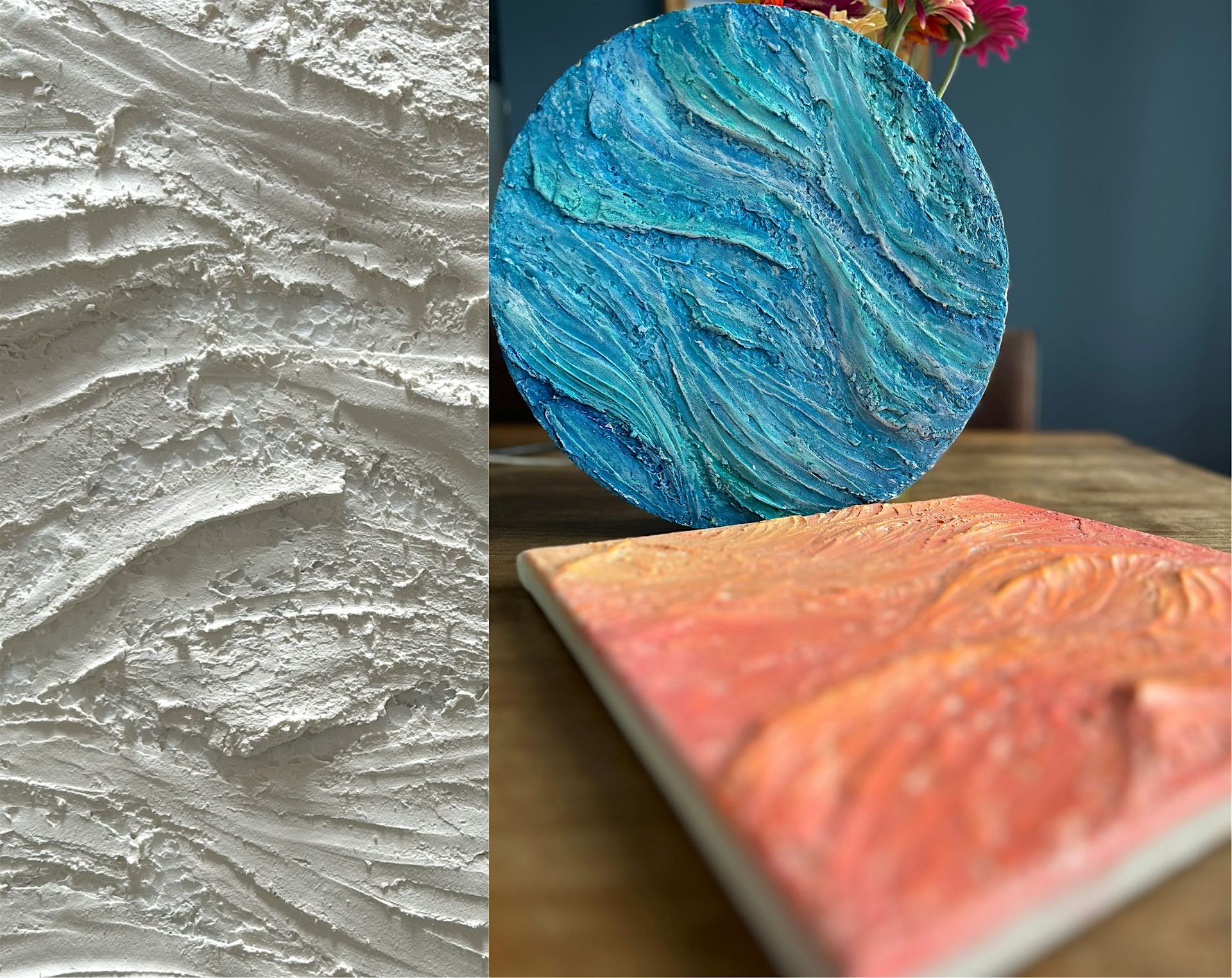 Sculpting Seascapes: Colorful Sunset Reliefs
