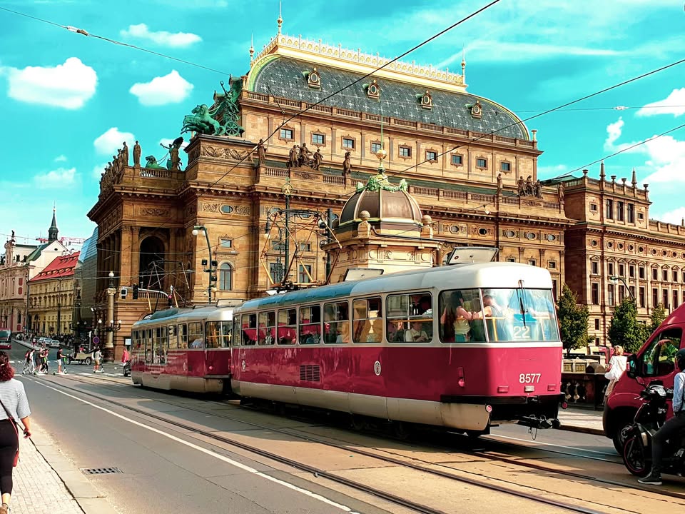 Ritje door Praag in de historische tram