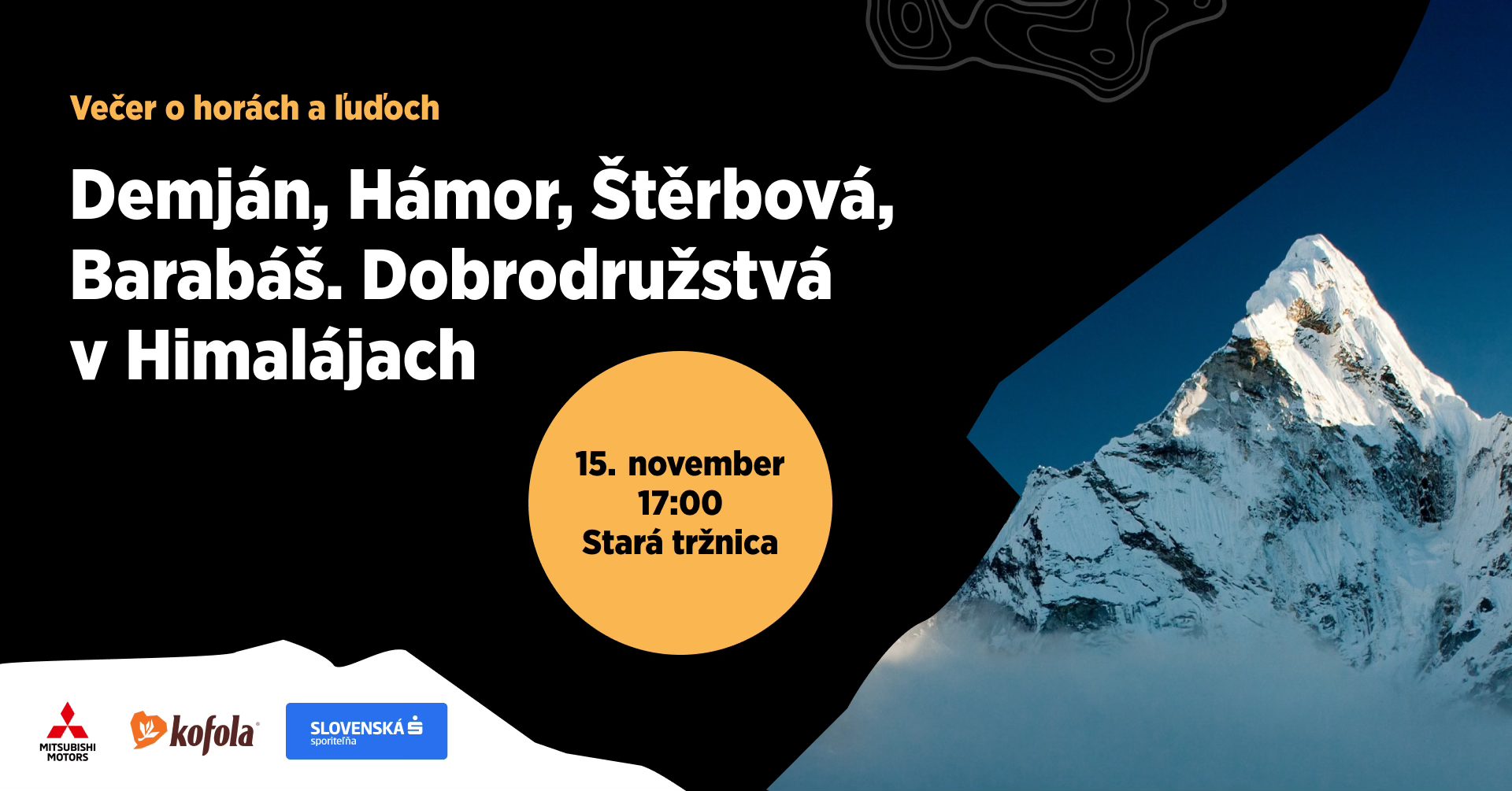 Hikemates večer: Hámor, Barabáš, Demján a Štěrbová. Dobrodružstvá v Himalájach