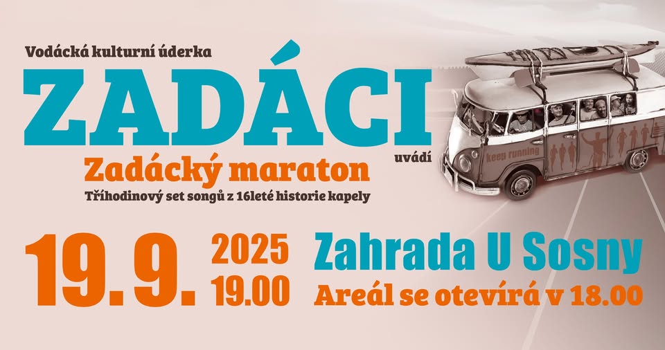 ZADÁCI uvádí ZADÁCKÝ MARATON  - 19.9.25 - U SOSNY