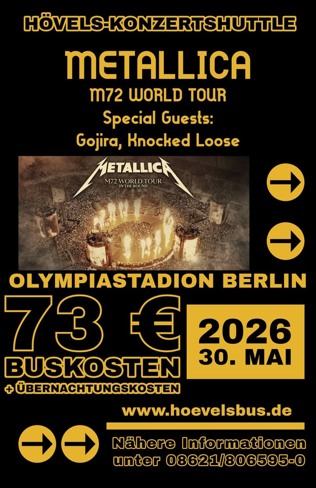 METALLICA-KONZERT-SHUTTLEBUS