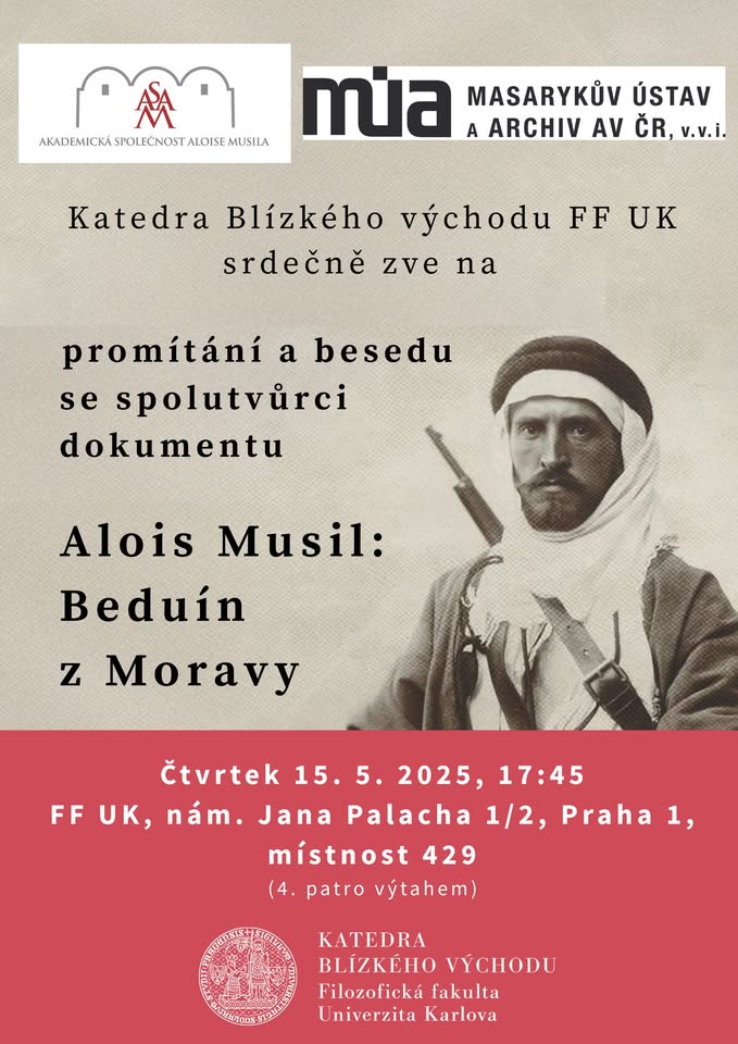 Alois Musil – Beduín z Moravy | Promítání a beseda se spolutvůrci dokumentu