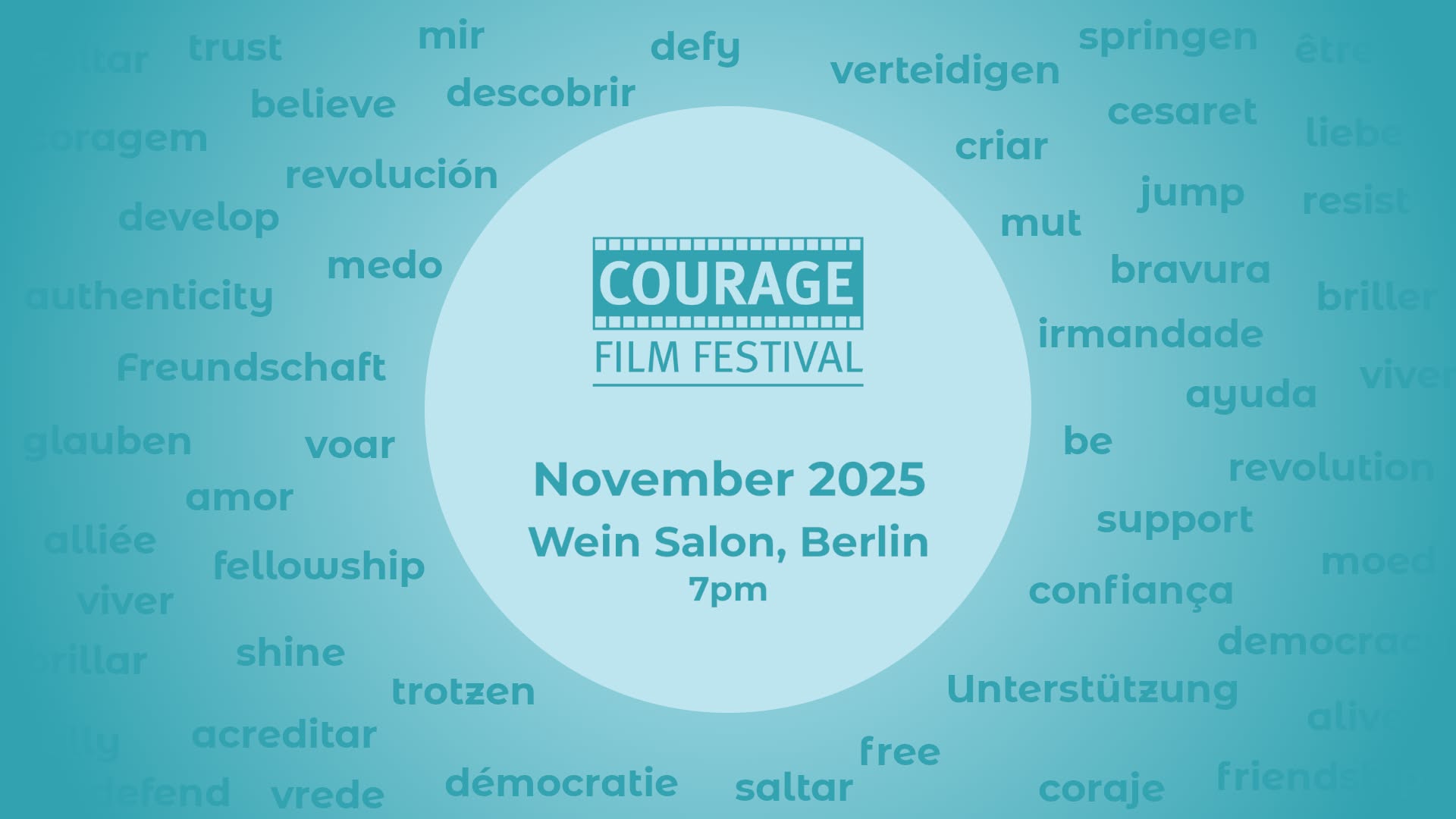 [POSTPONED - NO DATE YET] SECOND AUTUMN SCREENING | 9th Courage Film Festival