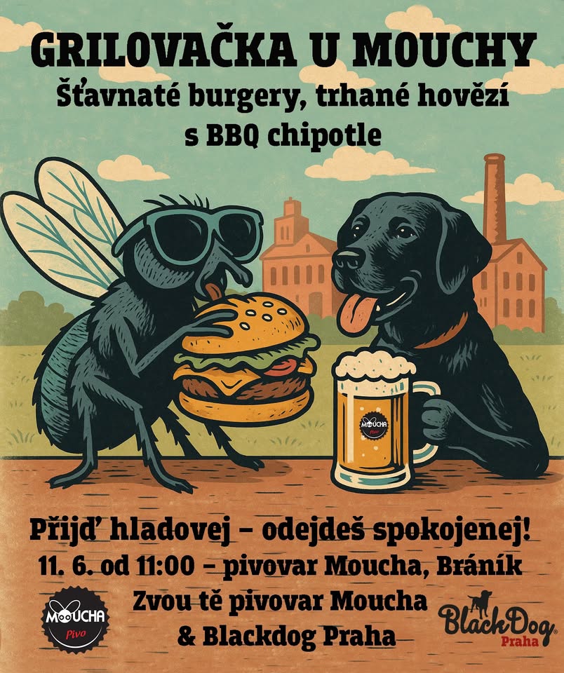 Grilovačka v pivovaru s BlackDog 🍔