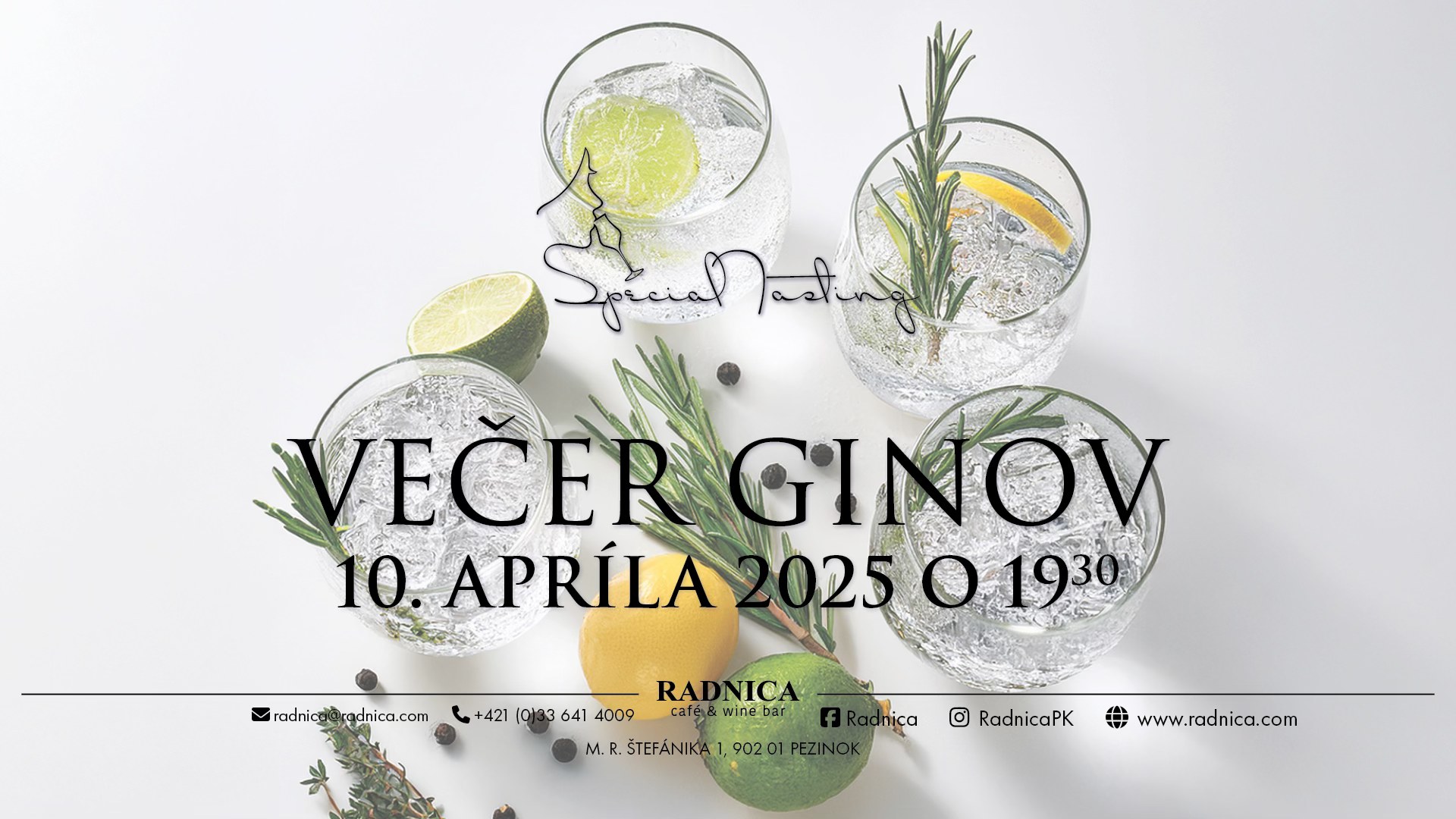 Special Tasting - Večer Ginov