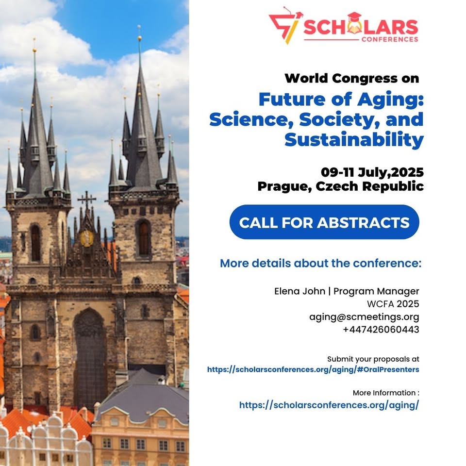 World Congress on Future of Aging: Science, Society, and Sustainability | WCFA 2025