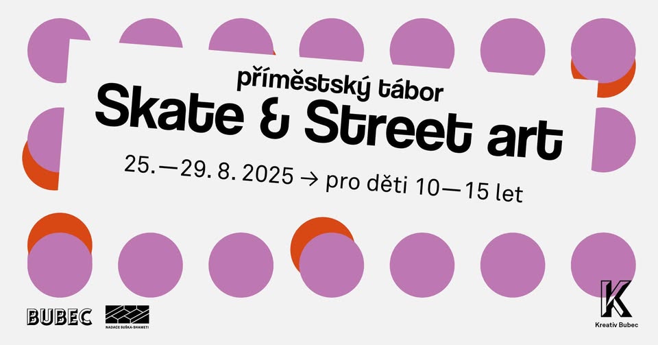 Léto ve Studiu Bubec ☀️ Skate & Street Art kemp