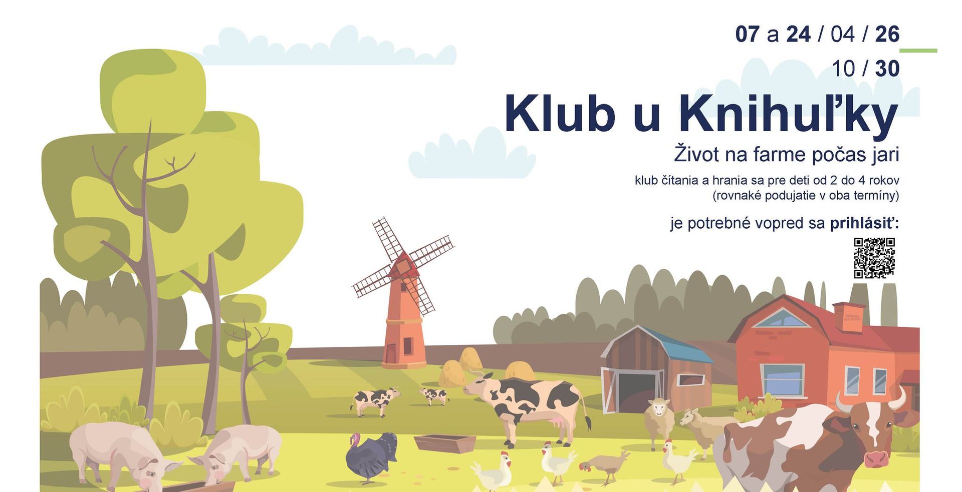 Klub u Knihuľky / Život na farme počas jari