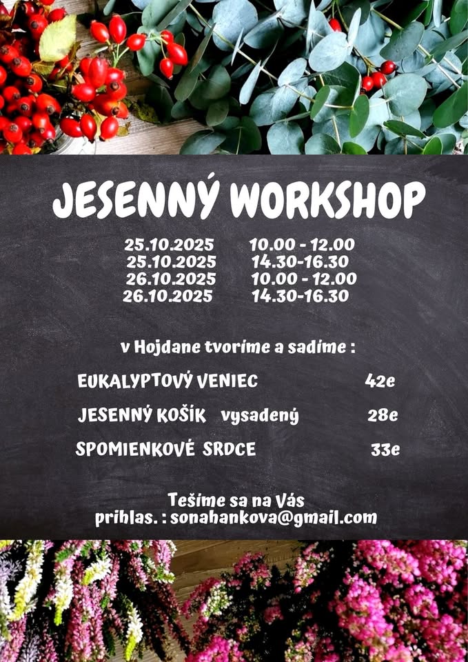 🍂🍁JESENNÝ WORKSHOP 🍁🍂