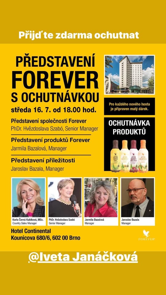 Ochutnávka Aloe výrobků