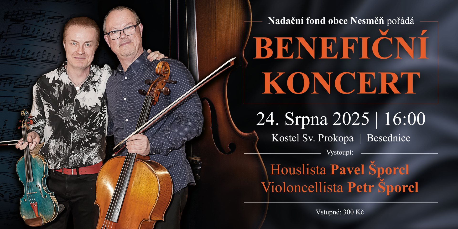 Petr Šporcl a Pavel Šporcl / Benefiční koncert
