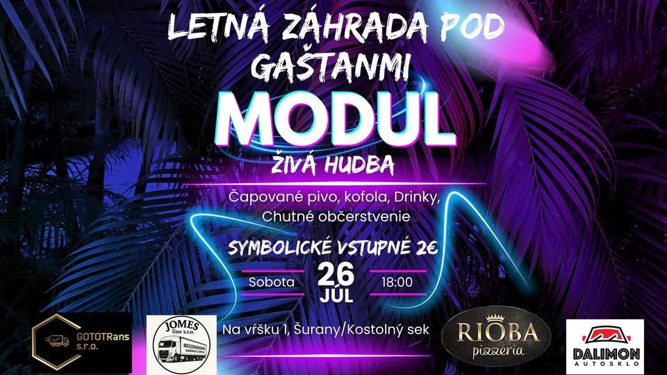 Letný večer pod gaštanmi s kapelou MODUL